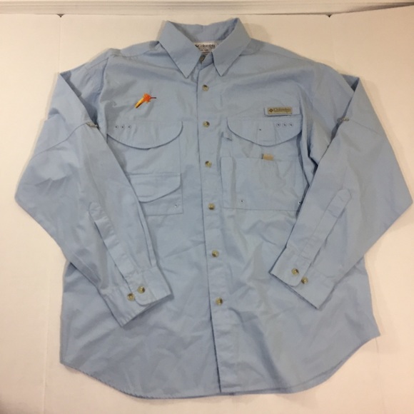 Columbia Other - Men’s Columbia PFG Vented Fishing Shirt Blue S